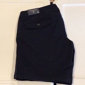 NWT AEO American Eagle Twill Bermuda Shorts 6